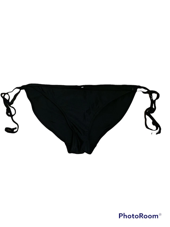 Boohoo Corbata Bikini Parte Inferior Negra con Diseño Arco Iris en la Espalda Talla 4 NUEVO Foto 3 de 4