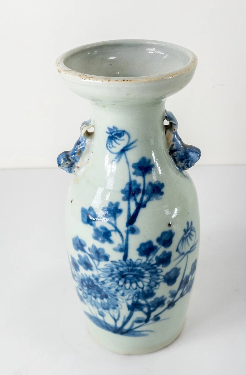 蓝色1800-1849 中国古董花瓶| eBay