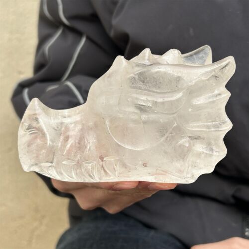 0,53 kg cristal blanc naturel quartz sculpté à la main robinet spécimen cristal Reiki - Photo 1 sur 12