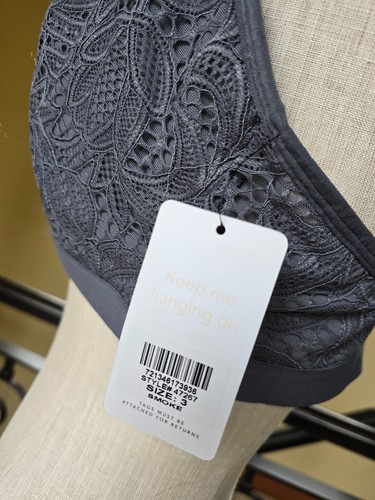 Lot 2 NWT LIVELY Bras 3 38 C Casual women Lace Beige Gray Wire Wireless - Picture 13 of 15
