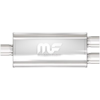 MagnaFlow 12288 Straight-Through Performance Muffler; 3/2.5in. Center/Dual; 5x18