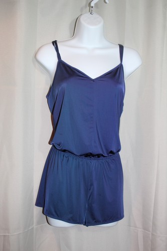 Pagliaccetto Pigiama Soma Blu Navy Pizzo Schiena Medium - Foto 2 di 5