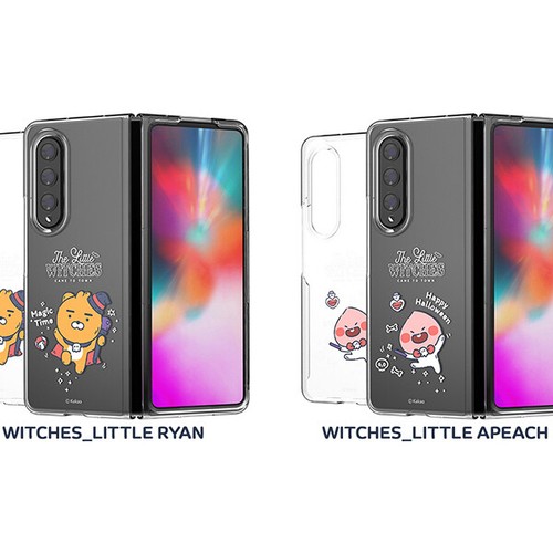 Kakao Friends Little Witches Clear Slim Case for Galaxy Z Fold4 Z Fold3 - Picture 5 of 24