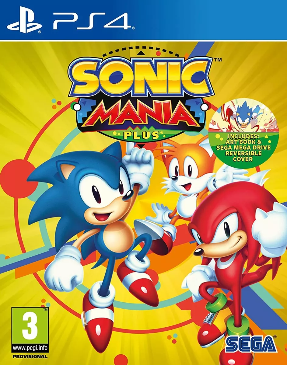 Sonic Mania Plus (with ART BOOK) PS4 Playstation 4 Brand New Sealed  10086632286