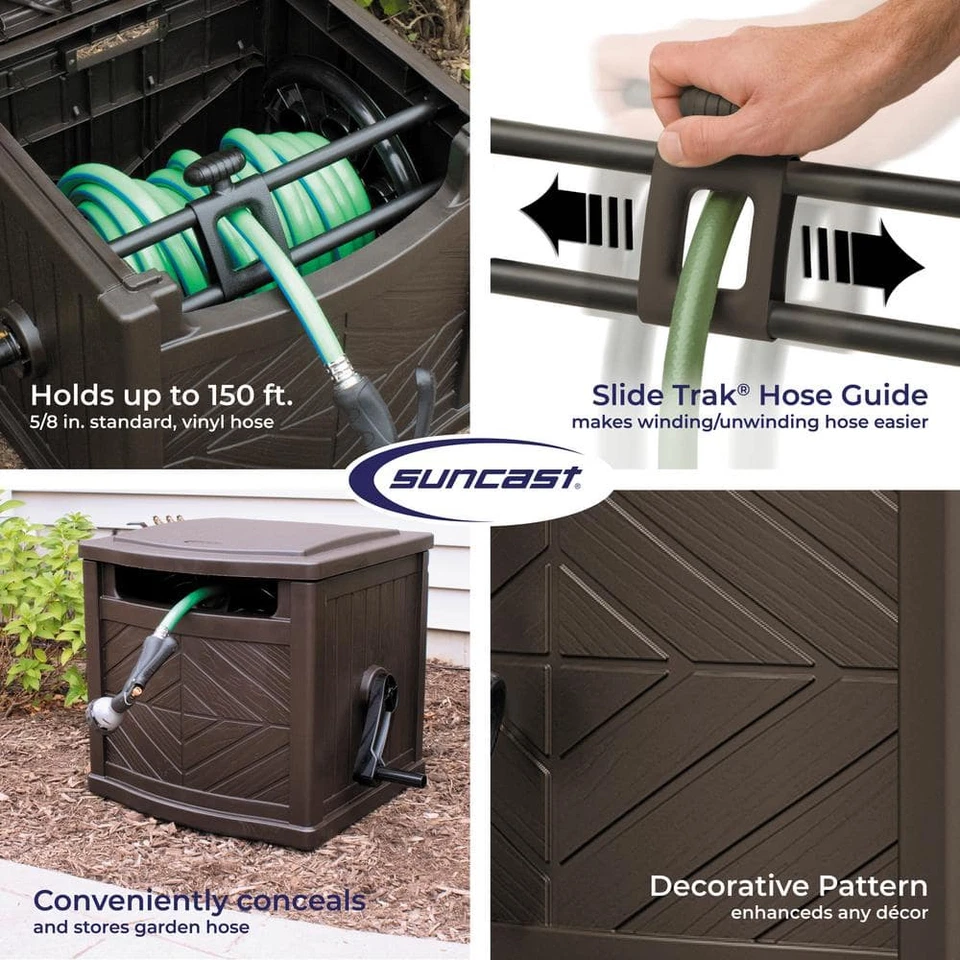 Suncast #CPLPDH150 Slide Trak Hose Hideaway. Holds up to 150 ft hose. - Image 3 of 3