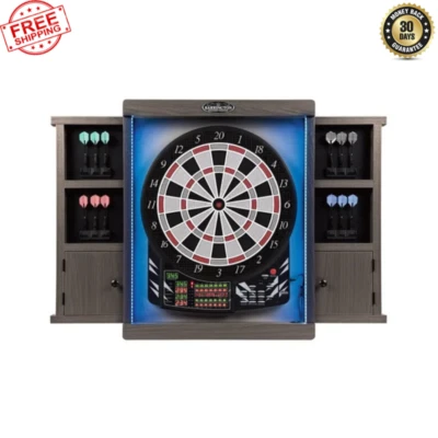 BARRINGTON BILLIARDS COMPANY Barrington Electronic Dartboard with Cabinet NEW