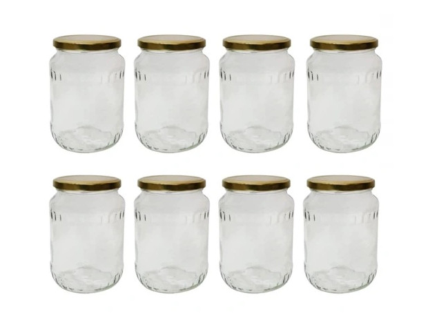 Einmachgläser 720 ml - mit Schraub-Deckel - Vorratsgläser, Sturzgläser