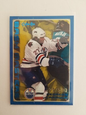 Georges Larrque 2003-04 O-Pee-Chee Blue /500 #288 Edmonton Oilers