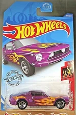 2020 Hot Wheels #169 HW Flames 5/10 '68 SHELBY GT500 Purple Variation w/5 Spokes