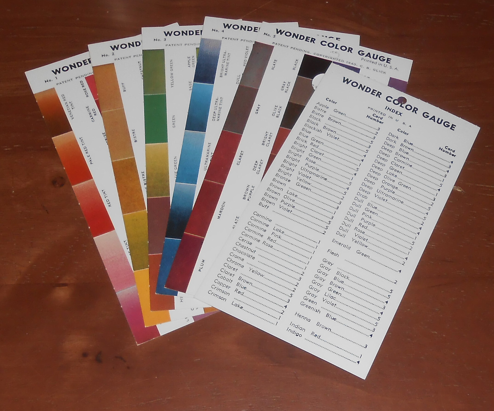 G & K WONDER Stamp Color Guide / Gauge eBay