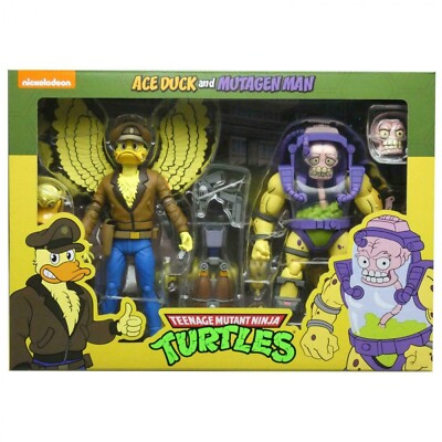 Teenage Mutant Ninja Turtles Ace Duck & Mutagen Man NECA TMNT 2-Pack Cartoon 18c