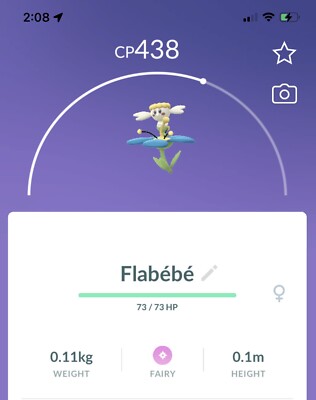 Pokemon Go - Flabebe Blue - Normal (Not Shiny)