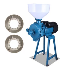 3000W 110V Electric Grain Mill Heavy Duty Commercial 15cm 2 Grinding Discs