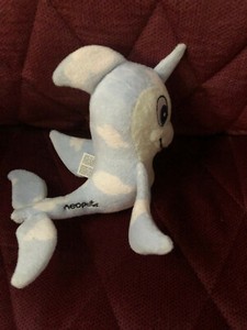 MINT 2008 Series 5 Cloud Flotsam Neopets Keyquest Plush Stuffed DOLPHIN Animal 