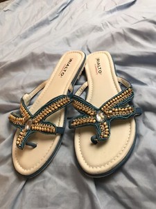 Womens Rialto Comfort Beaded Starfish Flip Flop Thong Sandals Size 9M | eBay
