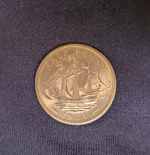 1964 Elizabeth II Half Penny — photo from another recent sale