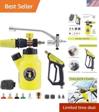 Foam Cannon with Pressure Washer Gun, Car Wash Kit, Pressure Washer Car Wash ...