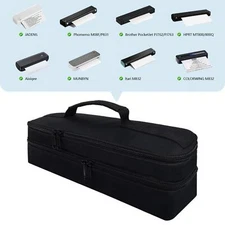Printer Carrying Case Double Layer Portable Printer Storage Bag for Camping