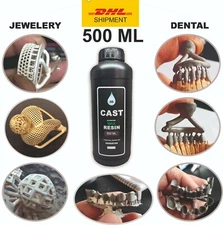 DLP  SLA  LCD 3d printer castable wax resin for dental  &  jewelry 