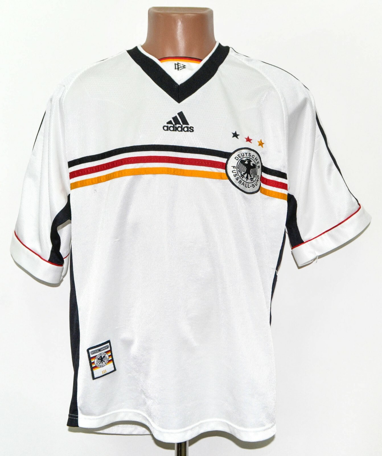 Germany National Team 1998/1999/2000 Home Football Shirt Size L Adult Adidas