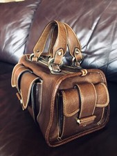 Bally Handtasche Leder dunkelbraun, sehr gut ...