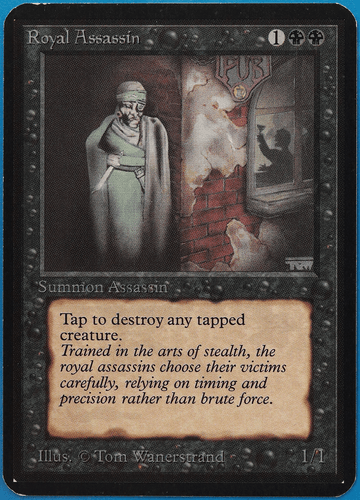 Royal Assassin Alpha NM Black Rare MAGIC GATHERING CARD (ID# 494240) ABUGames - Picture 1 of 2