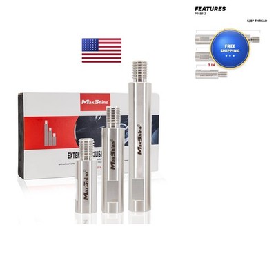Maxshine Rotary Extension Shaft Set 2'' 3'' 5'' for 5/8'' Backing Plates 3-Piece