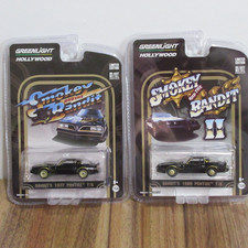 GREENLIGHT 1/64 HOLLYWOOD SMOKEY & THE BANDIT I & II / 1977 & 1980 PONTIAC T/A