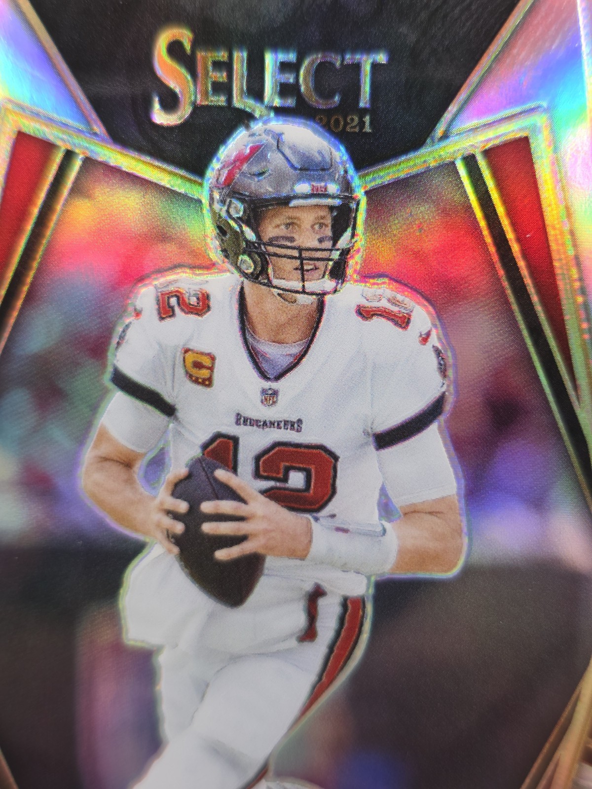 2021 Panini Select Tom Brady Silver Prizm Premier Level #101 Buccaneers (GOAT)