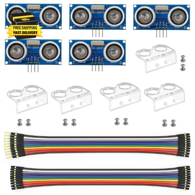 Ultrasonic Sensor Module for Arduino UNO R3 Raspberry Pi Etc. (5Pcs HC-SR04 with