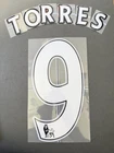 Torres #9 2007-2013 Liverpool Premier League Whit Nameset Player Size Felt Flock