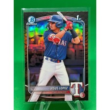 Jesus Lopez 1st Bowman Reptillian 2025 Bowman #BCP-88 Texas Rangers Prospect