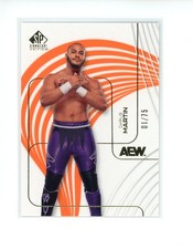 2025 Upper Deck SP Signature Edition AEW Darius Martin #24 Orange Parallel 01/75