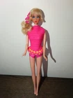 Vintage Barbie Doll 1968 "Talking Barbie" 2nd Issue In Swimsuit Made In Mexico)