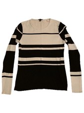 Ann Taylor Black White Lightweight Sweater Size Small