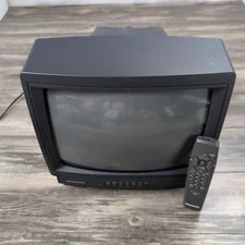 Magnavox Retro Gaming TV PR1310 C122 13" CRT TV With Remote Vintage Tested