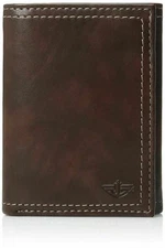 Dockers Men's RFID-Security Blocking Trifold Wallet with Zipper Closure