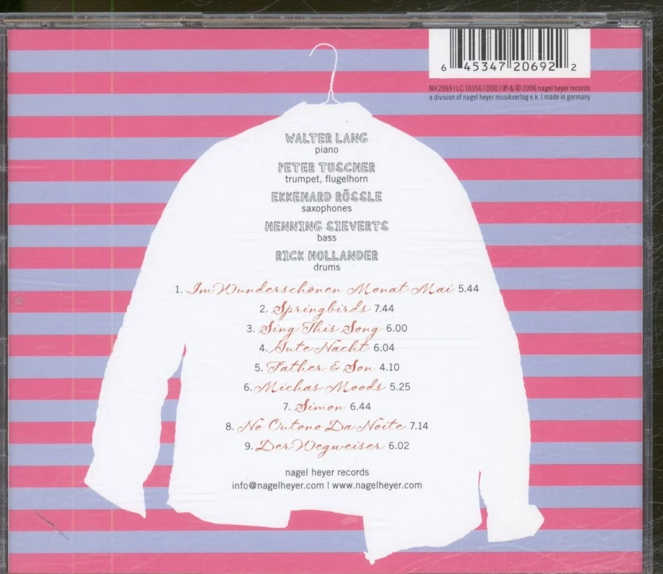 Walter Lang Quintet Art of Romanticism Vol. 1 CD Germany Nagel Heyer 2006 - Image 2 of 3