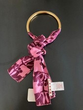 MARNI Necklace Pink Silk Scarf Gold Accessory Ladies Woman's unused with Tags