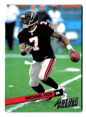 MICHAEL VICK /500 FALCONS 2002 ROOKIES & STARS - ACTION PACKED INSERT #16 