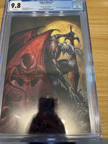 KING IN BLACK #1 CGC GRADED 9.8 MARVEL 2021 TYLER KIRKHAM VENOM VARIANT COVER