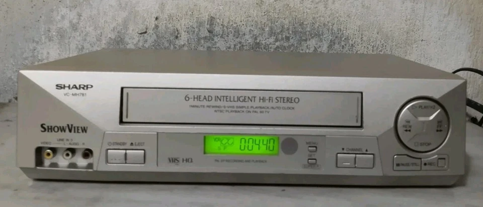 SHARP VC-MH781 VIDEOREGISTRATORE SUPER VHS 6 TESTINE STEREO CON TELECOMANDO  - Immagine 4 di 4