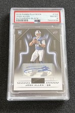 2018 Panini Playbook Josh Allen Auto-Black RC 1/5