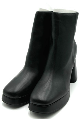 Nine West Velo Flared Block Heel Women's Size 11 Black Booties