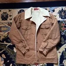 Dickies Lined Chore Jacket Brown Size M 38-40