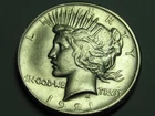 1921  PEACE DOLLAR  NICE  AU GRADE