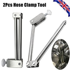 Image of 2 Pack Brake Pipe Clamp Hydraulic Fluid Coolant Hose Pinch Bar Steel Alloy Tool