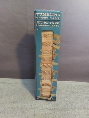 72 Pc Set Tumbling Tower Game Wooden Stacking Blocks - New In Box