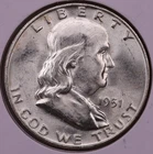 1951-D Franklin Half Dollar Ch. BU+ ***RARE ORIGINAL COIN***