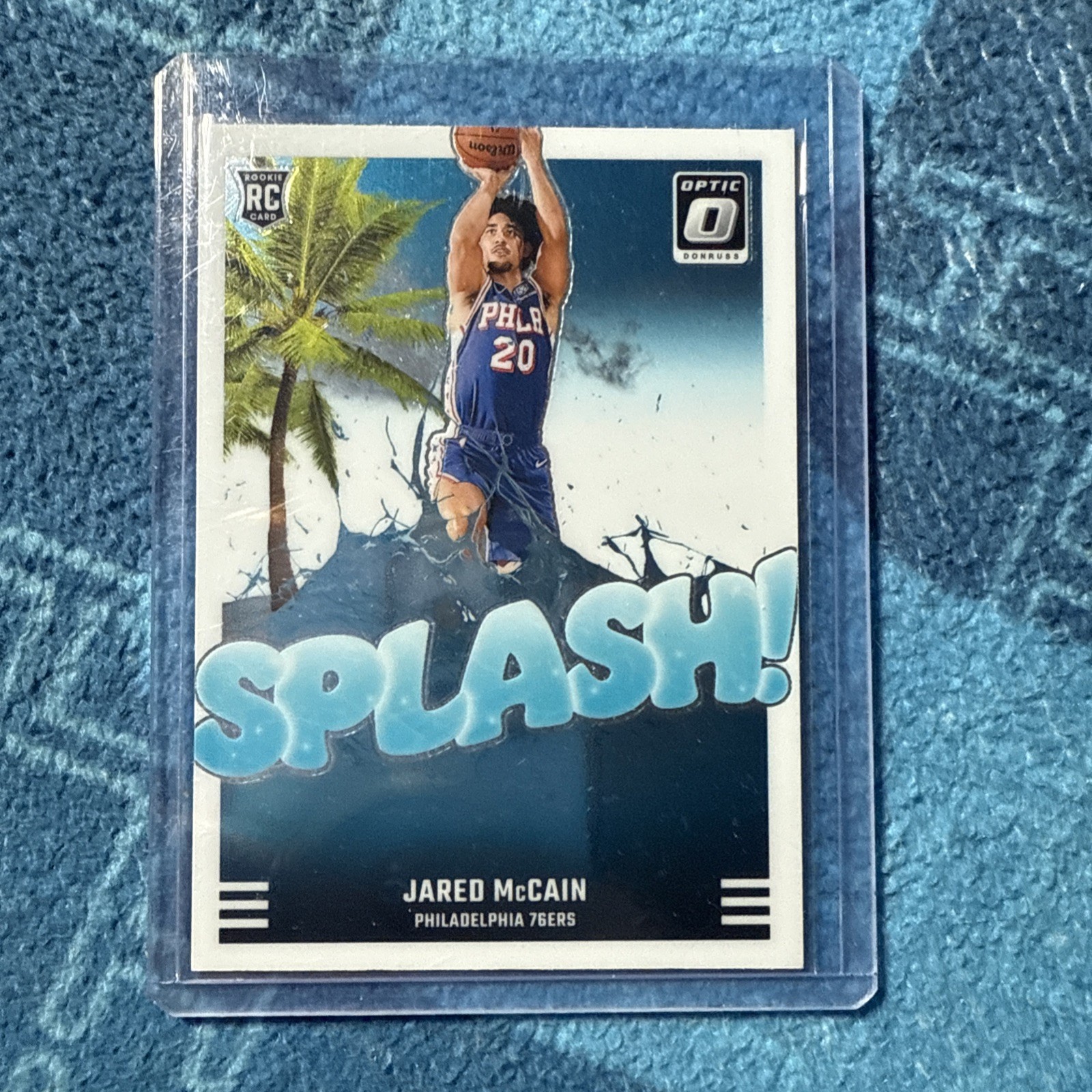 2024-25 Donruss Optic Jared McCain Splash RC #3 76ers Rookie 
